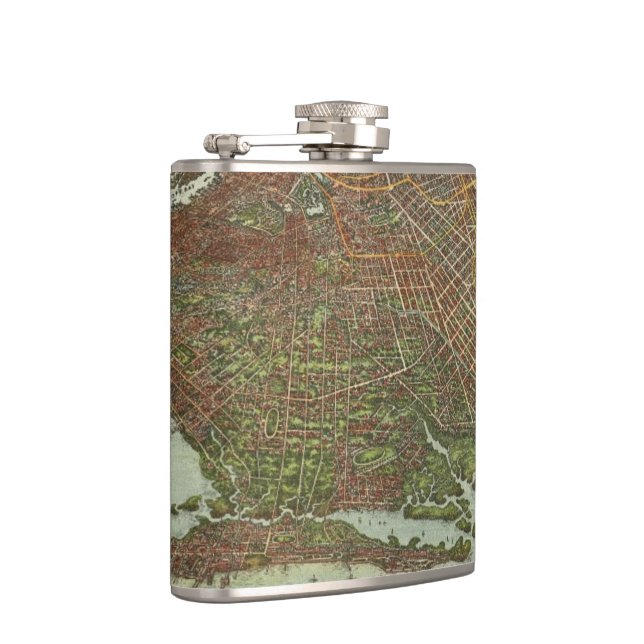 Cantil Mapa do vintage de Brooklyn NY (1908) (Direita)