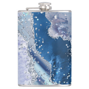 CANTIL MARBLE BLUE GLITTER PERSONALIZADO