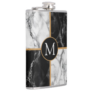 Cantil Marble de verificação preto e branco de tendênc