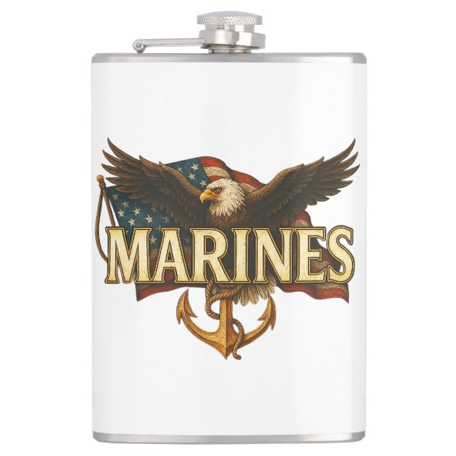Cantil Marines With Eagle and Flag (Frente)