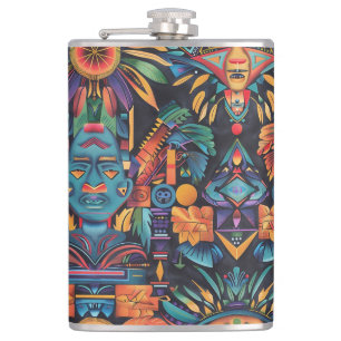 Cantil Marinho etéreo "Simetria Epochal" Vinyl Flask 8oz