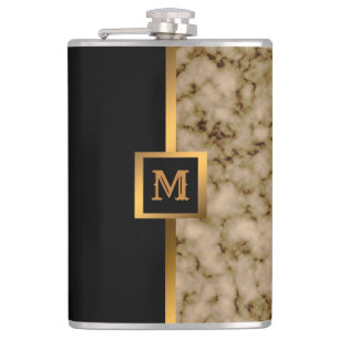 Cantil Mármore Dourado Preto Moderno e Elegante do Luxo