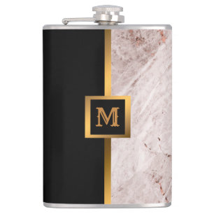 Cantil Mármore Dourado Preto Moderno e Elegante do Luxo