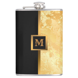 Cantil Mármore Dourado Preto Moderno e Elegante do Luxo