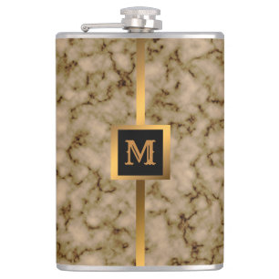 Cantil Mármore Dourado Preto Moderno e Elegante do Luxo