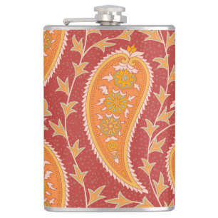 Cantil Maroon Paisley: Ornamento Turco de Pepinos.