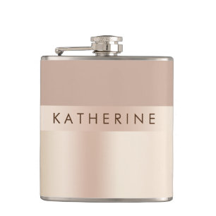 Cantil Marrom cor-de-rosa elegante e do na moda do ouro