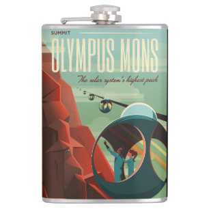 Cantil Mars Olympus Mons Maior Sistema Solar de Vulcão