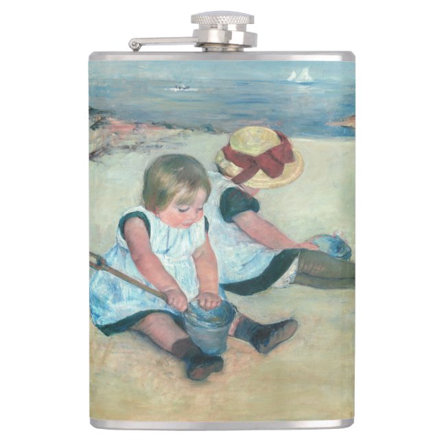 Cantil Mary Cassatt - Crianças Brincando na Praia (Frente)