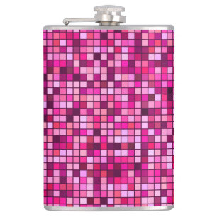 Cantil Máscaras do rosa com teste padrão dos quadrados