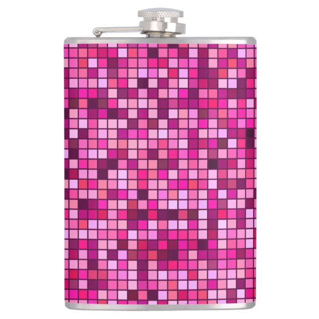 Cantil Matizes De Rosa Com Padrões Pretos (Frente)