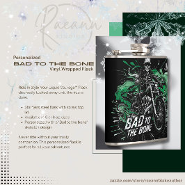 Cantil Mau até os Ossos Frasco Personalizado Envolto em V