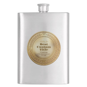 Cantil Medalha de Ouro Realista 3D Personalizável e Premi