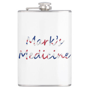 Cantil Medicina de qualquer nome sobreposta no flacante U