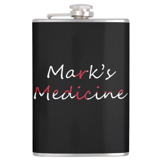 Cantil Medicina de qualquer nome sobreposta no voo de ban (Frente)