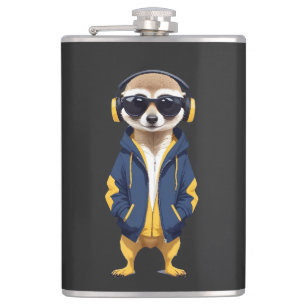 Cantil Meerkat Vestindo Hoodie Funny Legal Caráter Animal