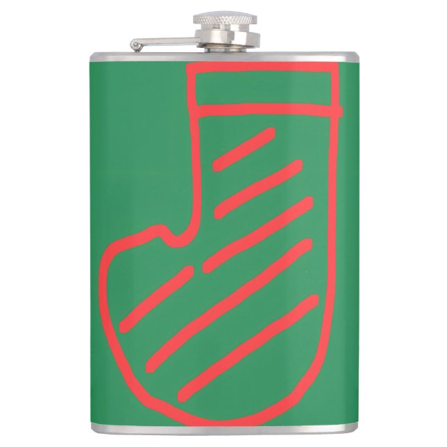 Cantil Meia de Natal Verde sobre Verde (Frente)