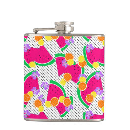 Cantil Melancia vermelha limões amarelos tropicais em bra