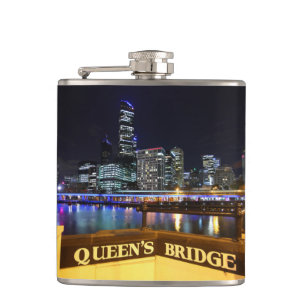 Cantil Melbourne Austrália CDB Luzes sobre a Ponte da Ra