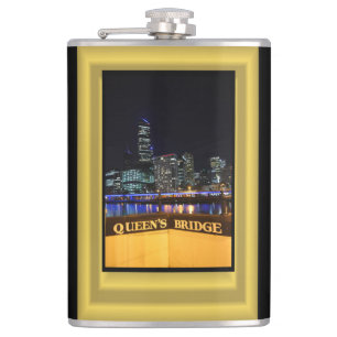 Cantil Melbourne Austrália CDB Luzes sobre a Ponte da Ra