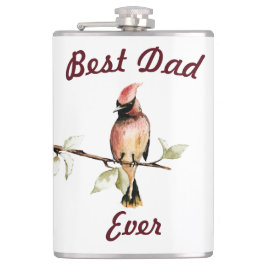 Cantil Melhor Pai do Mundo Flask Cardinal Vermelho