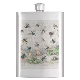 Cantil Melhor Rainha Abelha Entomologia Botânica Vintage