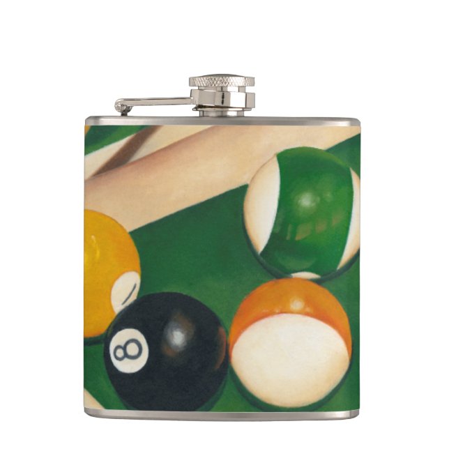 Cantil Mesa de Billiards da vida com bolas e giz (Frente)