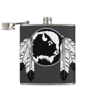 Cantil Metis Flask Custom Spirit Buffalo Metis Art Flask