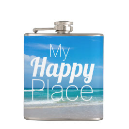 Cantil Meu feliz lugar, Vinyl Wraps Flask