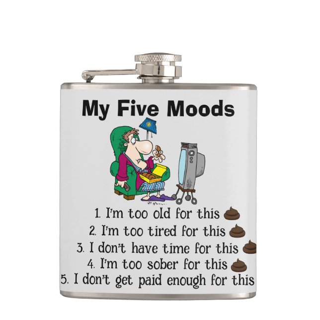Cantil Meu Flask De Cinco Moods (Frente)
