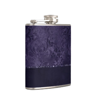 Cantil Midnight Indigo Romance   Satinge Damask