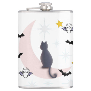 Cantil Mikitiez Black cat bat halloween outono lua de inv