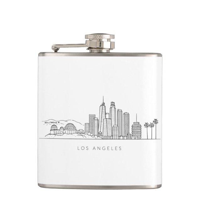 Cantil Minimalist Los Angeles Skyline Illustration (Frente)