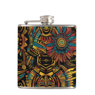 Cantil Mito Cobalto "Aztec Dream" Molhado Vinil Flask