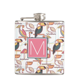 Cantil Modele com pássaros que tropicais   adicionam sua