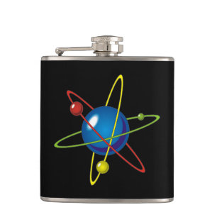 Cantil Modelo Colorido do Átomo