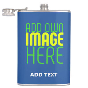 CANTIL MODELO DE TEXTO DE IMAGEM AZUL DE COBALÃO EDITÁVEL