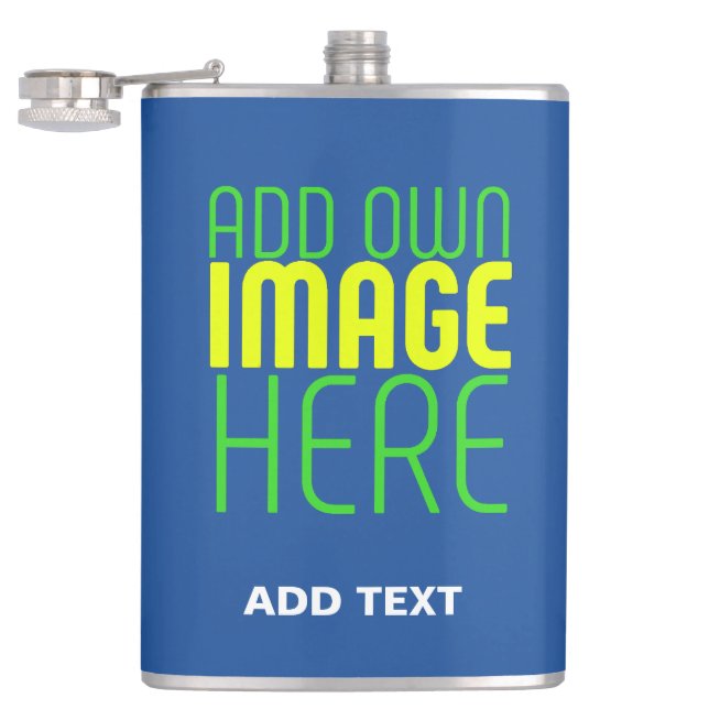 CANTIL MODELO DE TEXTO DE IMAGEM AZUL DE COBALÃO EDITÁVEL (Aberto)