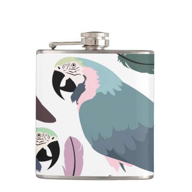 Cantil Modern Parrots Tropical Pattern  (Frente)
