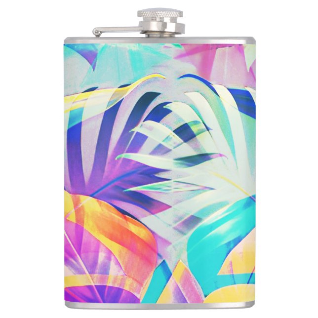 Cantil Moderno Floral Abstrato Cor Pastel (Frente)