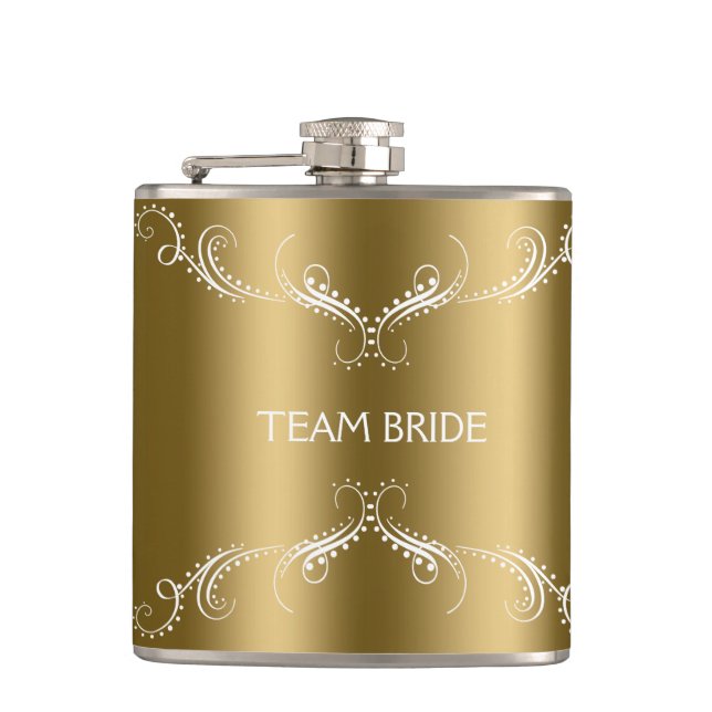 Cantil Moldura Floral Branca de Rochas Sobre Dourado (Frente)