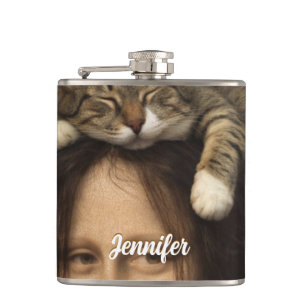 Cantil Mona Lisa Com Gato Adormecido