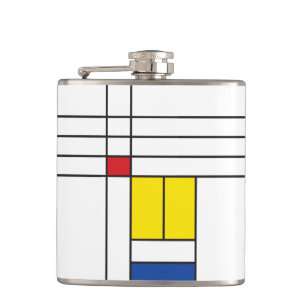 Cantil Mondrian II Design de Arte Moderna Minimalista De 