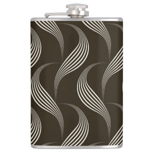 Cantil Monocromo Vintage: Ornamento Geométrico Sem Costur