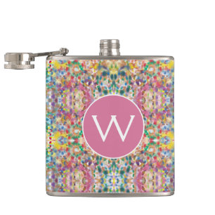 Cantil Monograma Abstrato mosaico colorido moderno