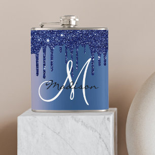 Cantil Monograma Azul Marinho com Glitter a Pingar