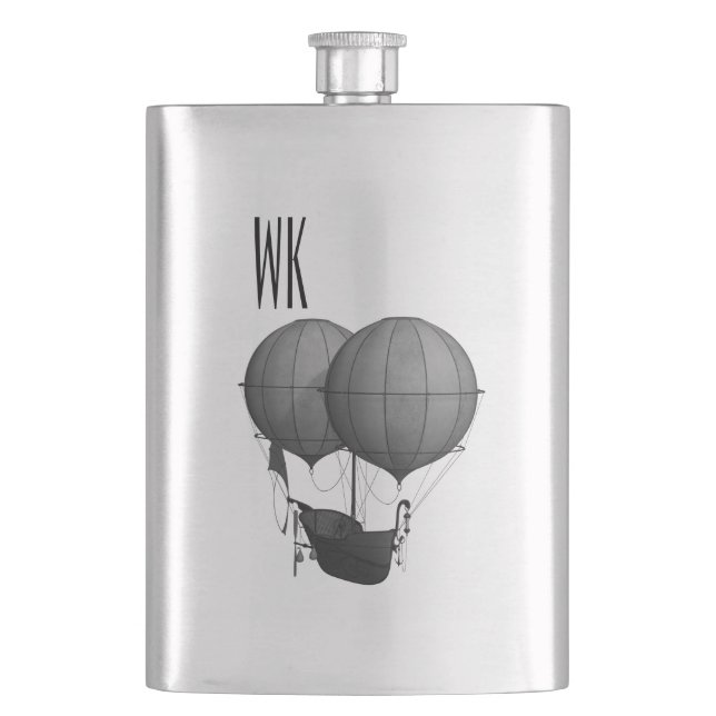 Cantil Monograma branco e Design a preto (Frente)