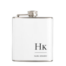 Monograma branco personalizado monograma