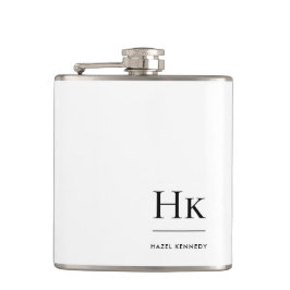 Cantil Monograma branco personalizado monograma