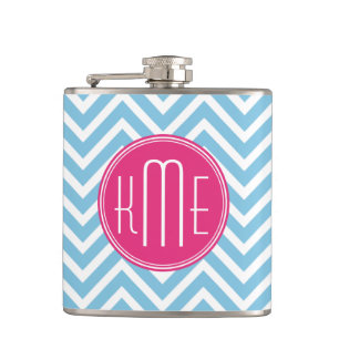 Cantil Monograma cor-de-rosa magenta com luz - Chevron